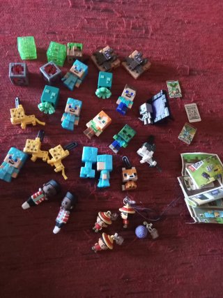 Lote de figuras Minecraft