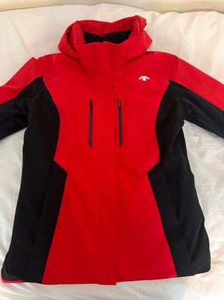Abrigo Descente Rojo y Negro Talla L