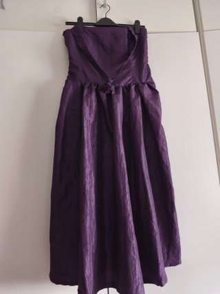 Vestido fiesta morado palabra de honor