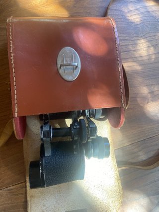 Prismáticos Antiguos Hunalex París 8x25 con funda
