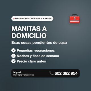 Manitas a domicilio Barcelona - Reparaciones hogar