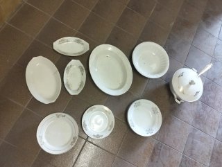 Porcelana antigua decorada