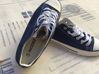 Zapatillas lona INODEE azul hombre talla 41