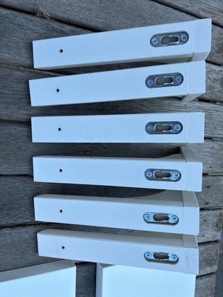 3 Scaffali Bergshult e 6 Supporti Ramshult IKEA
