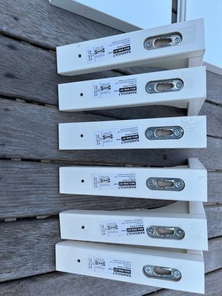 3 Scaffali Bergshult e 6 Supporti Ramshult IKEA