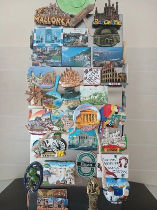 Calamite souvenir da viaggio