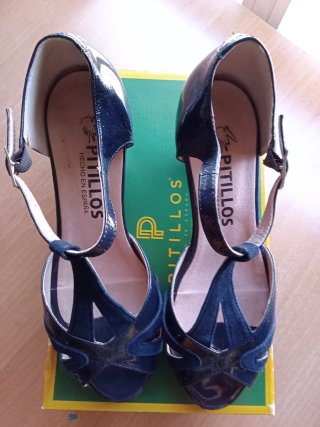 Zapatos Pitillos piel Talla 37 Tacón 7cm