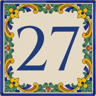 Azulejo número de casa sevillano