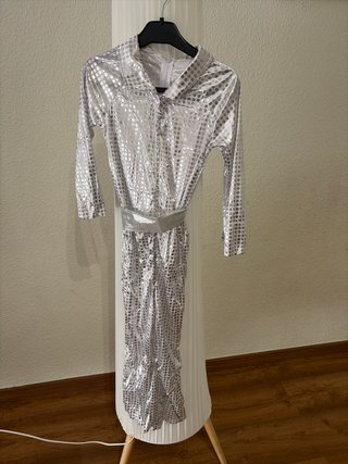 Disfraz Disco Plata Unisex 4-6 años