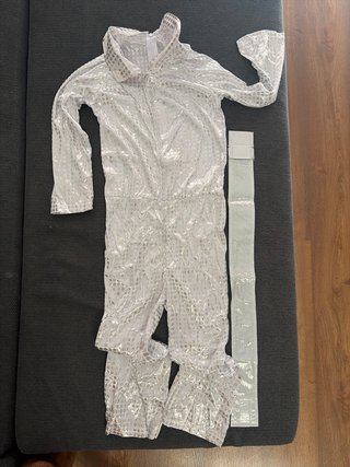 Disfraz Disco Plata Unisex 4-6 años
