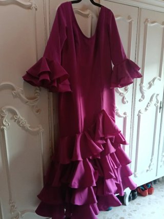 Vestido de flamenca boganvilla