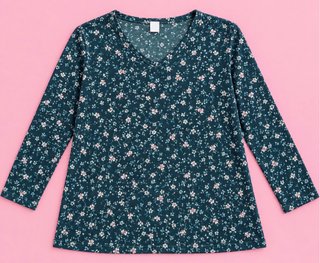 Blusa Estampada Floral Talla L