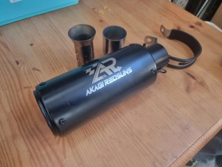 Tubo de escape moto universal Akagi