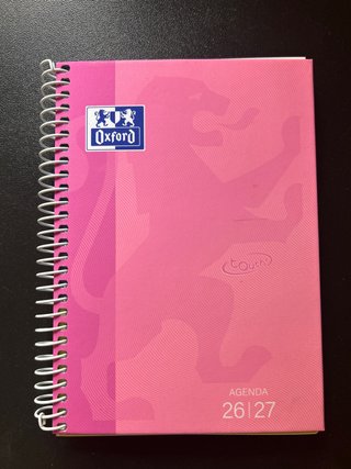 Agenda Oxford Rosa 26/27 semanal