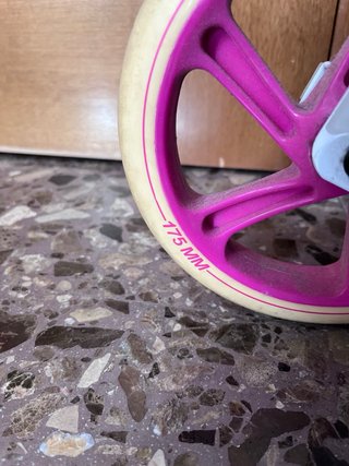 Patinete Plegable Blanco y Rosa