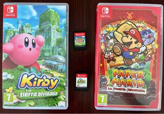 2 Giochi Nintendo Switch: Kirby e Paper Mario