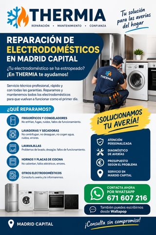 THERMIA | Servicio Técnico de Electrodomésticos