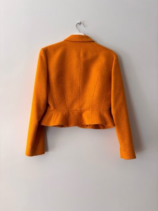 Traje Lana Mugler Naranja Mostaza Vintage