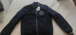 Cazadora bomber azul talla M