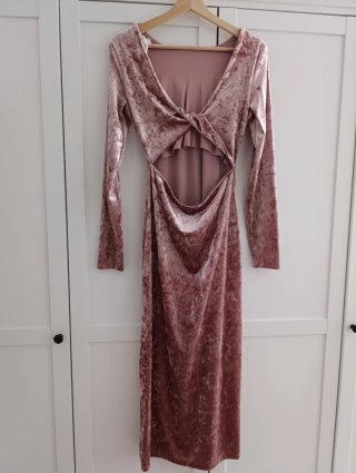 Vestido Terciopelo High Spirits Rosa