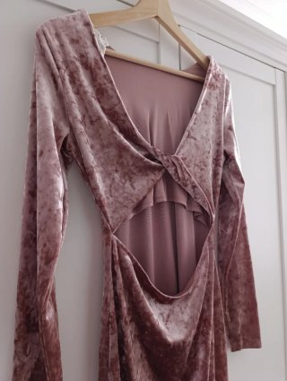Vestido Terciopelo High Spirits Rosa