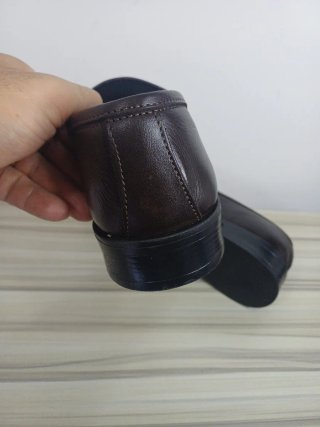 Mocassini uomo pelle marrone tg 42