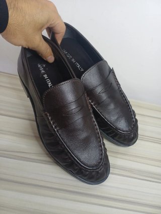 Mocassini uomo pelle marrone tg 42