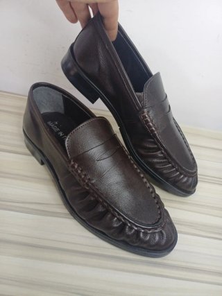 Mocassini uomo pelle marrone tg 42