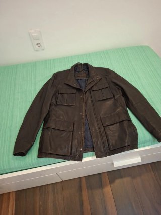 Chaqueta de Piel Massimo Dutti Talla L