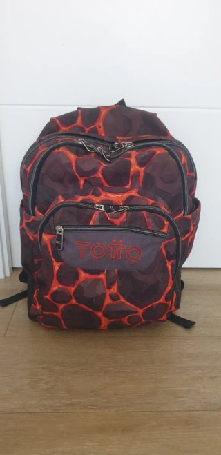 Mochila Totto con Estampado de Lava