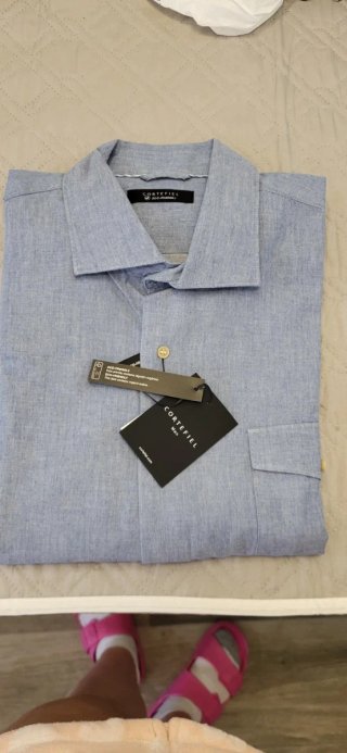 Camisa Cortefiel Azul Talla XXL