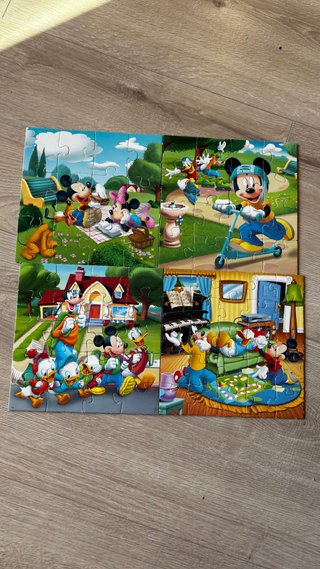 Set de 4 Puzzles Evolutivos Disney