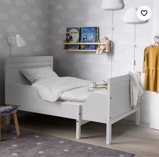 Cama infantil extensible blanca