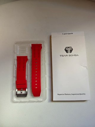 Correa de reloj TSAR BOMBA roja