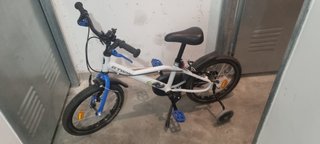 Bicicleta Infantil Btwin 16 Azul/Blanca para ninño