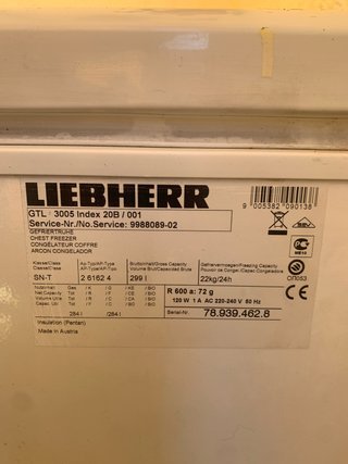 Arcón Congelador Liebherr GTL 3005