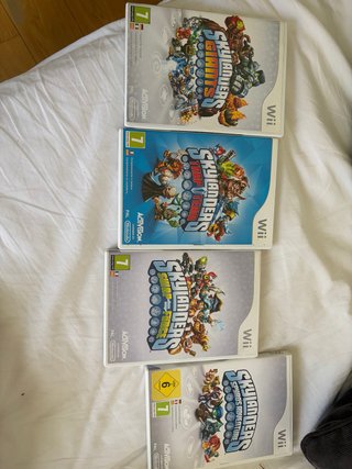 Lote 4 juegos Skylanders Wii.