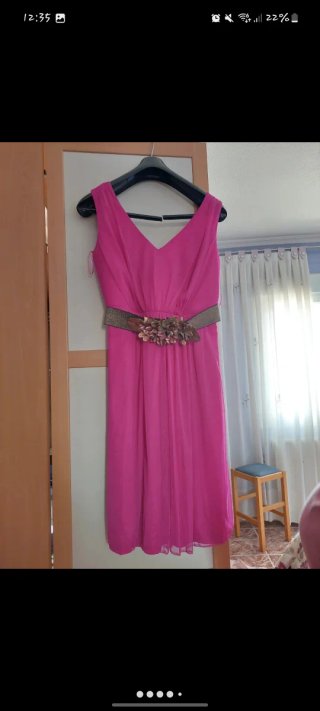 Vestido de fiesta rosa