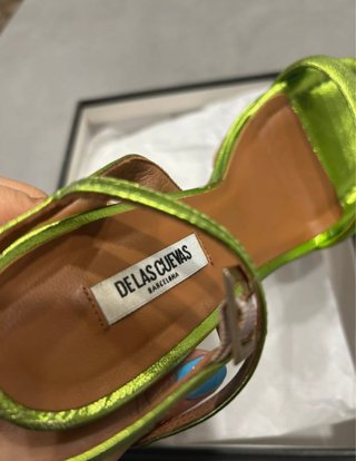 Zapatos de tacón verde