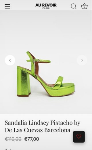Zapatos de tacón verde