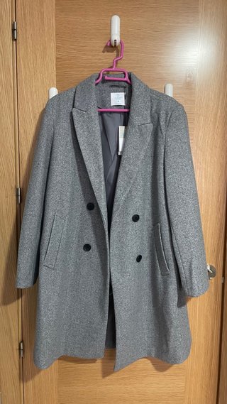 Gabardina Gris