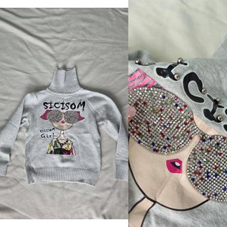 Suéter Gris para Niña 5-6 Años