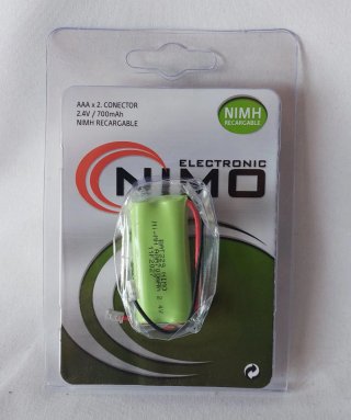 Batería Recargable Nimo AAA 2.4V 700mAh NiMH