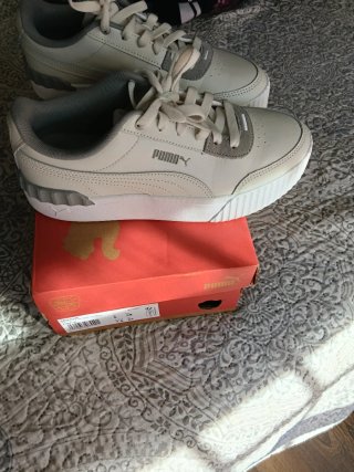 Zapatillas Puma Carina Lift Blancas y Grises