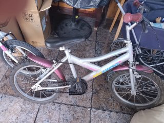 Bicicleta Infantil New Fantasy Plateada
