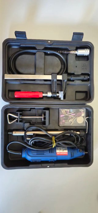 Minitaladro multifunción con accesorios