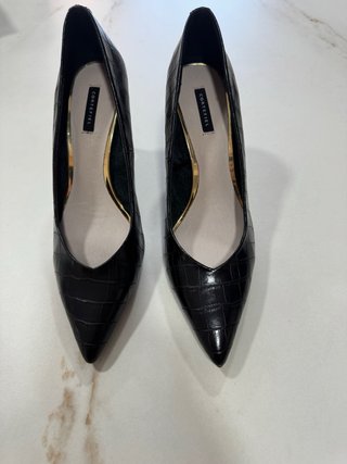 Zapatos de tacón Cortefiel negros Talla 39 nuevos