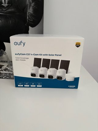 Kit 4 Cámaras eufyCam C37 con Panel Solar