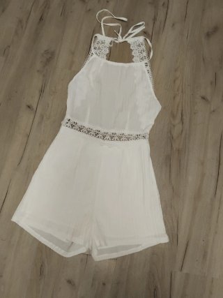 Mono Blanco Espalda Descubierta Talla S