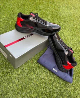 Zapatillas Prada Cup Negras y Rojas
